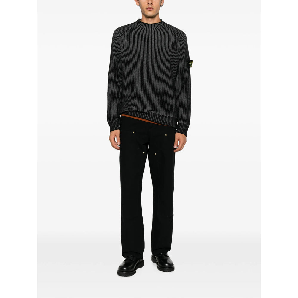 Stone Island Black Sweaters & Knitwear - Jumpers Men STONE ISLAND