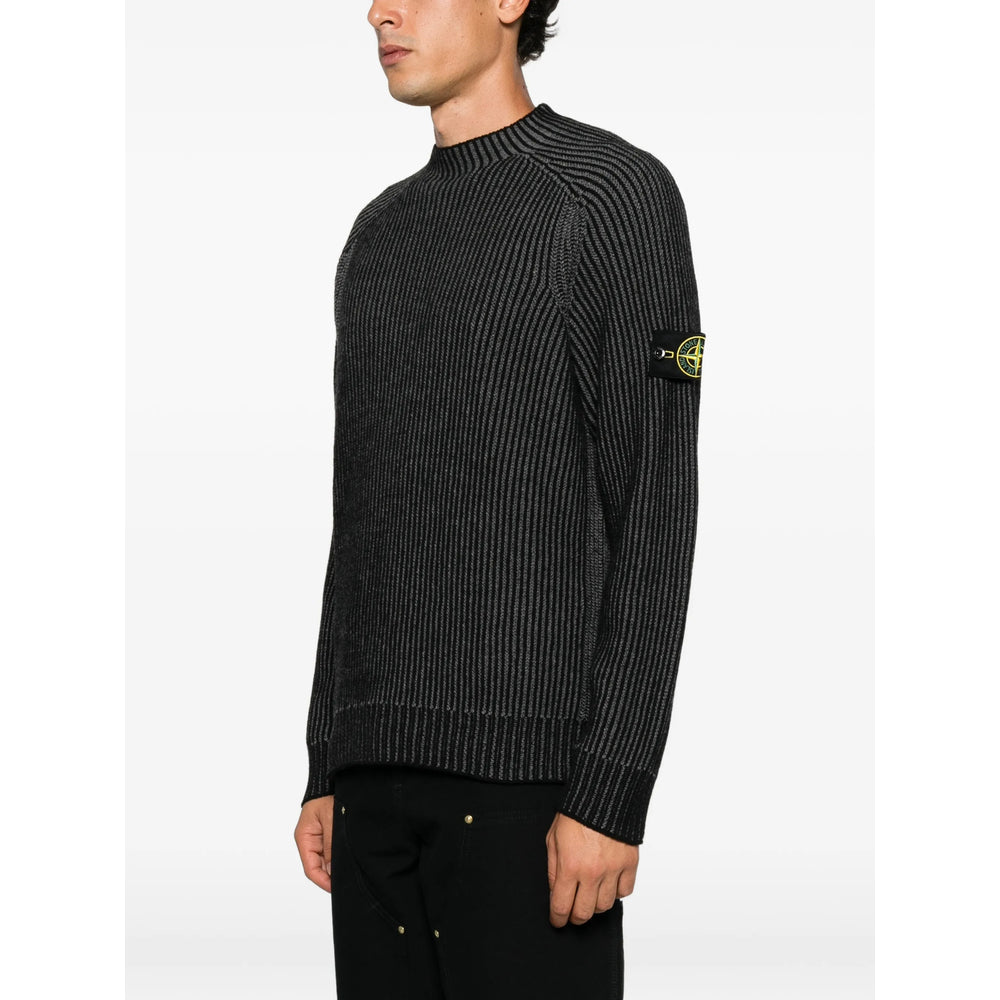 Stone Island Black Sweaters & Knitwear - Jumpers Men STONE ISLAND