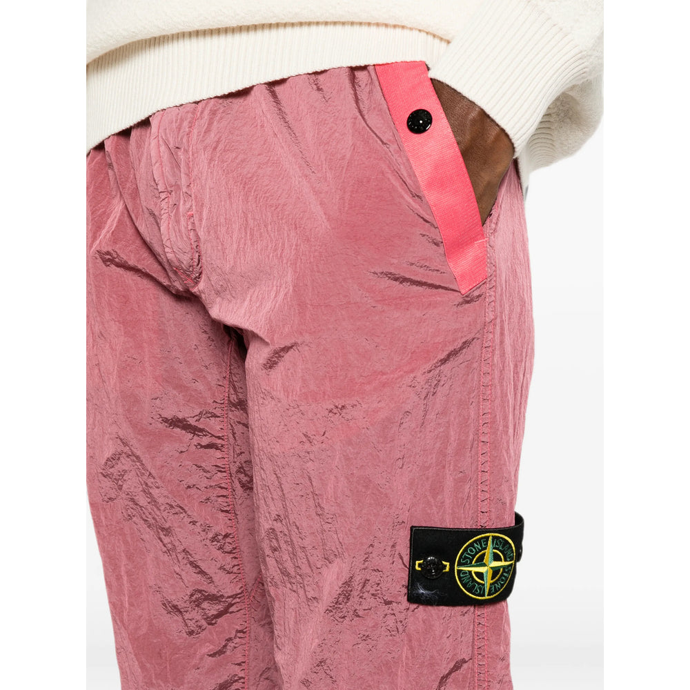 Stone Island Pink Trousers - Track Pants Men STONE ISLAND