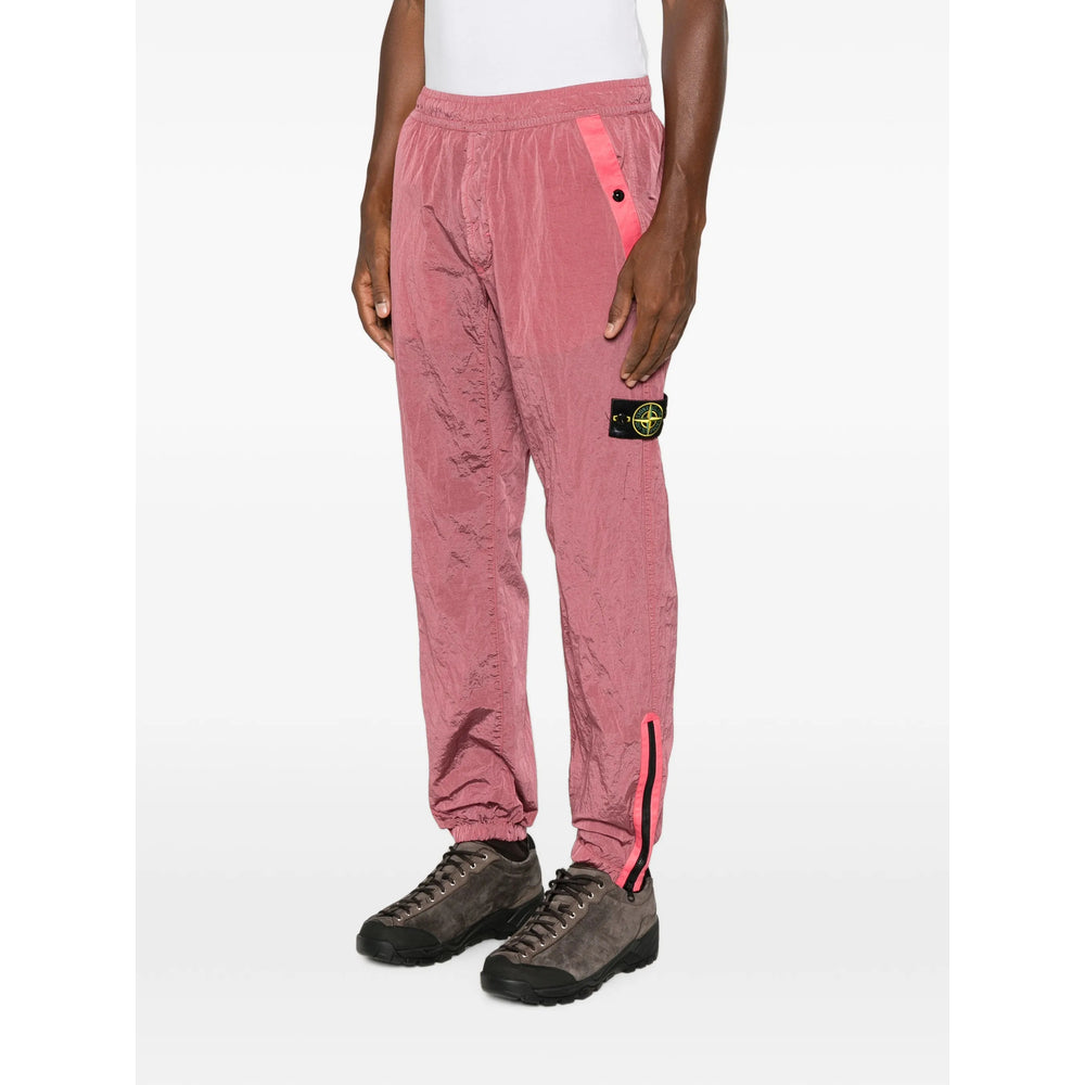Stone Island Pink Trousers - Track Pants Men STONE ISLAND