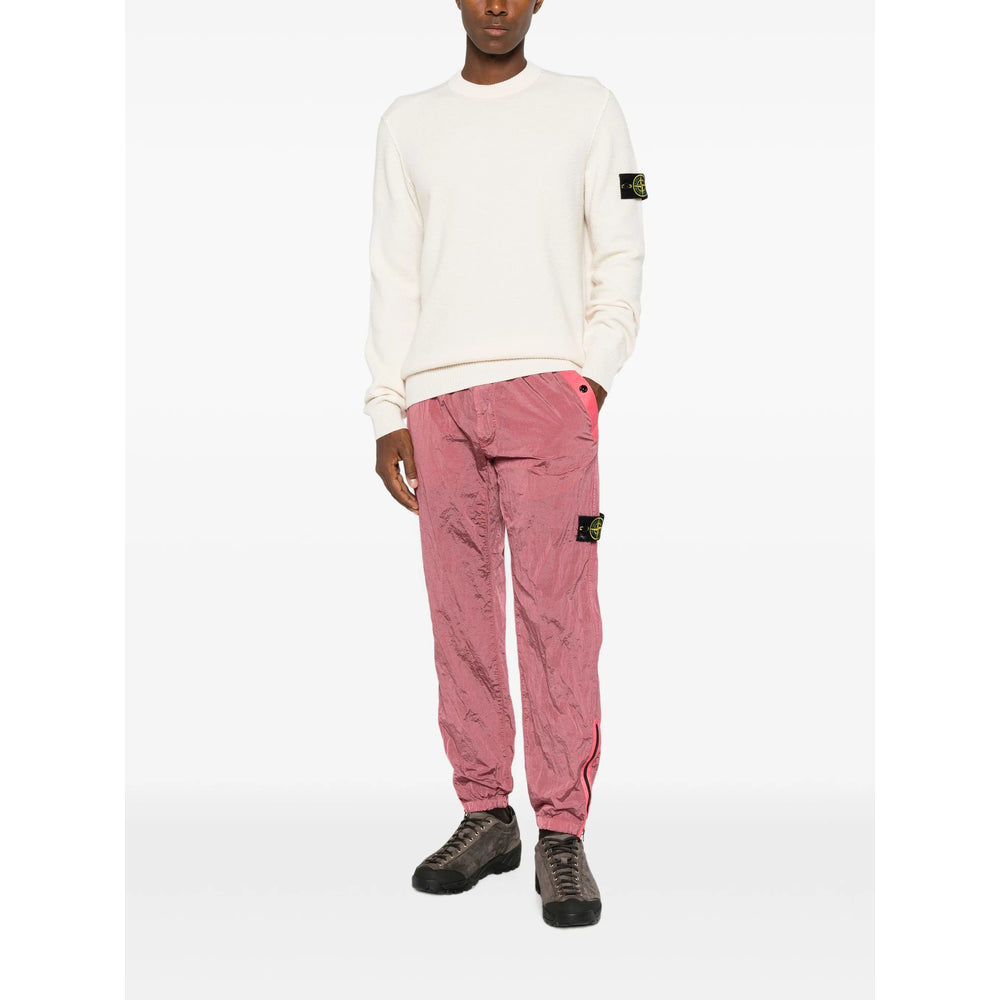 Stone Island Pink Trousers - Track Pants Men STONE ISLAND