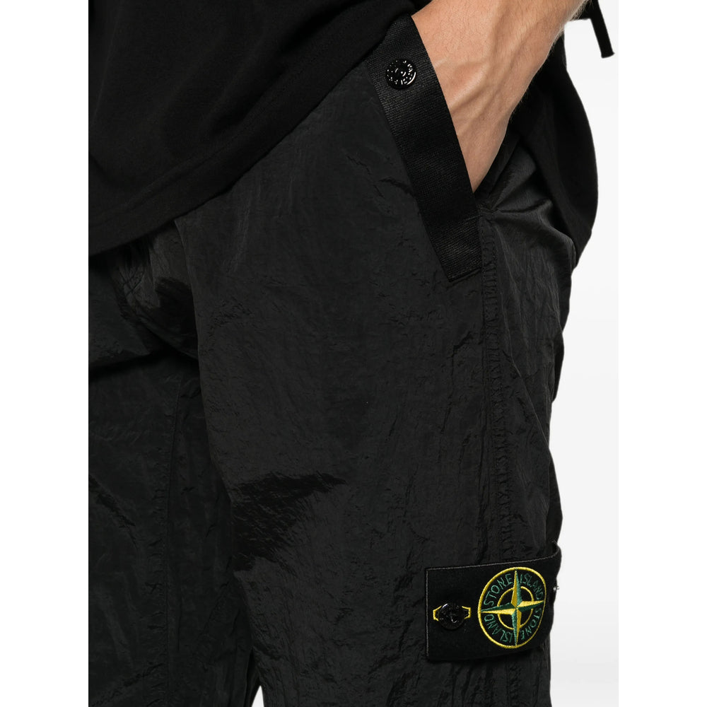 Stone Island Black Trousers - Track Pants Men STONE ISLAND