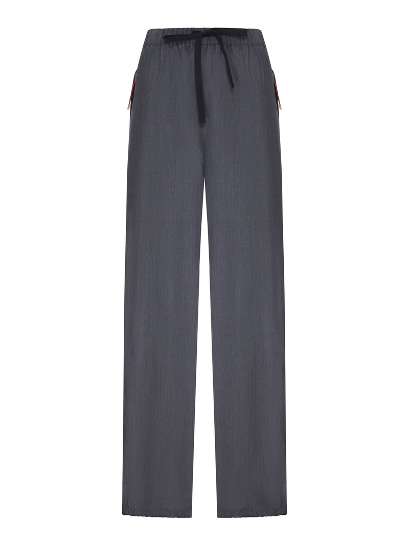 Prada Women Wool And Mohair Sports Trousers PRADA