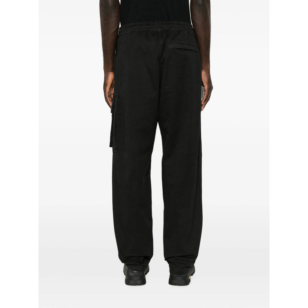 Stone Island Black Trousers - Regular & Straight-Leg Trousers Men STONE ISLAND