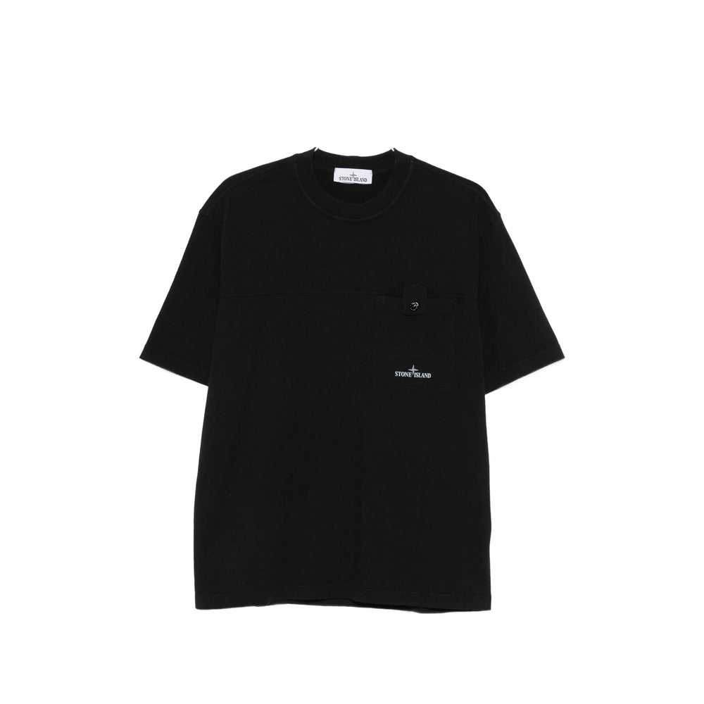 Stone Island Black T-Shirts & Vests - T-Shirts Men STONE ISLAND
