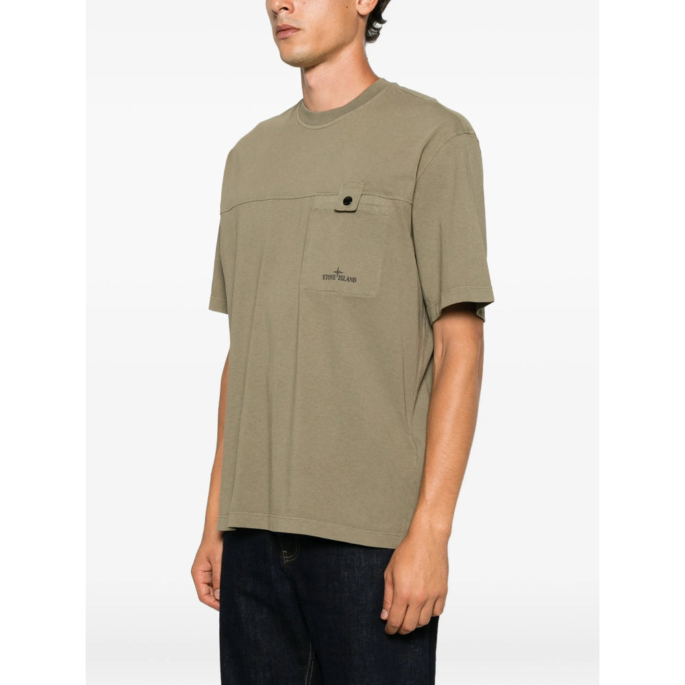 Stone Island Green T-Shirts & Vests - T-Shirts Men