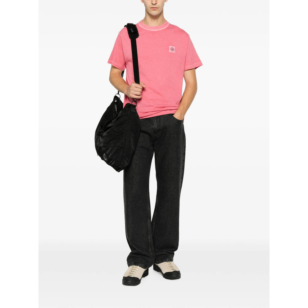 Stone Island Pink T-Shirts & Vests - T-Shirts Men STONE ISLAND