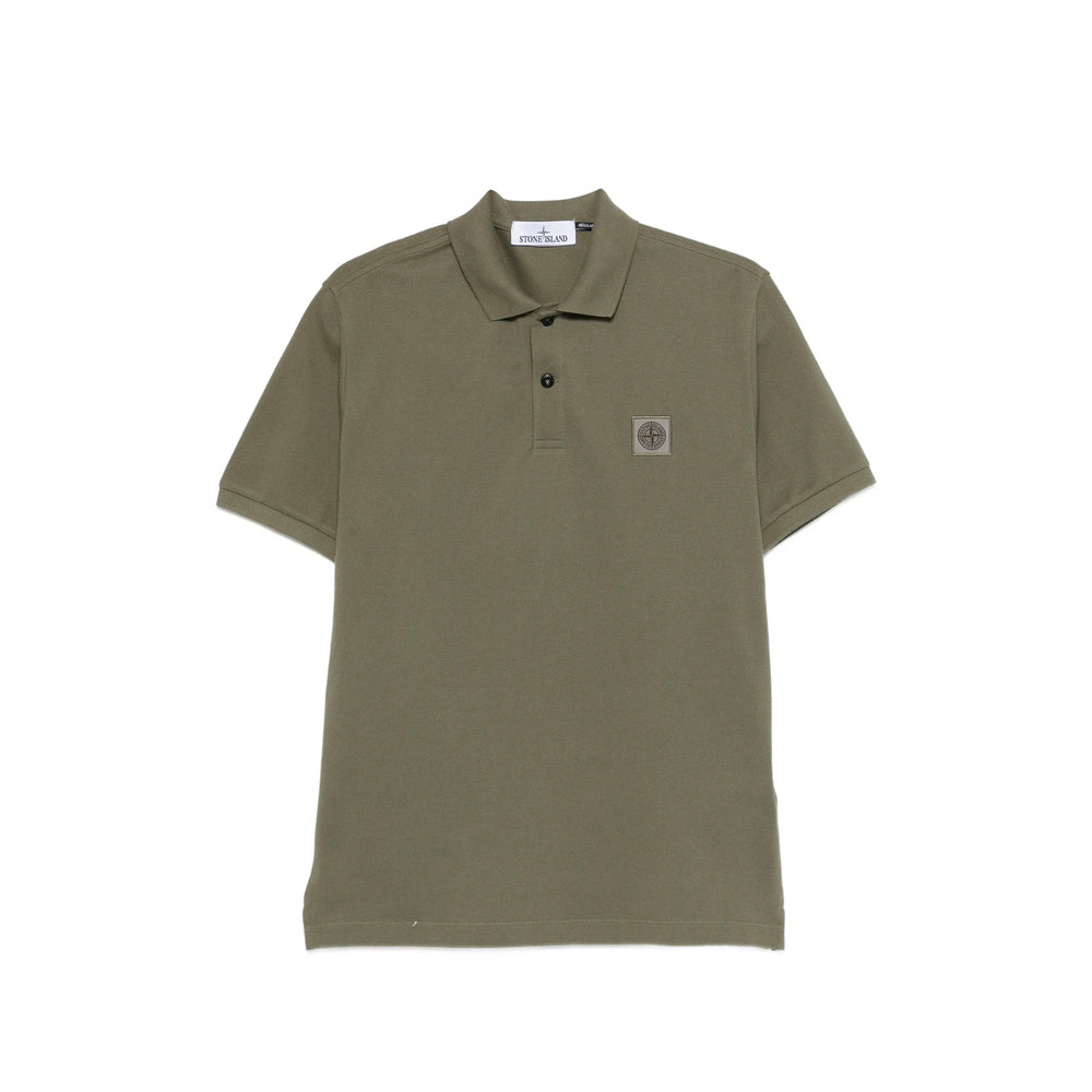 Stone Island Green Polo Shirts Men STONE ISLAND
