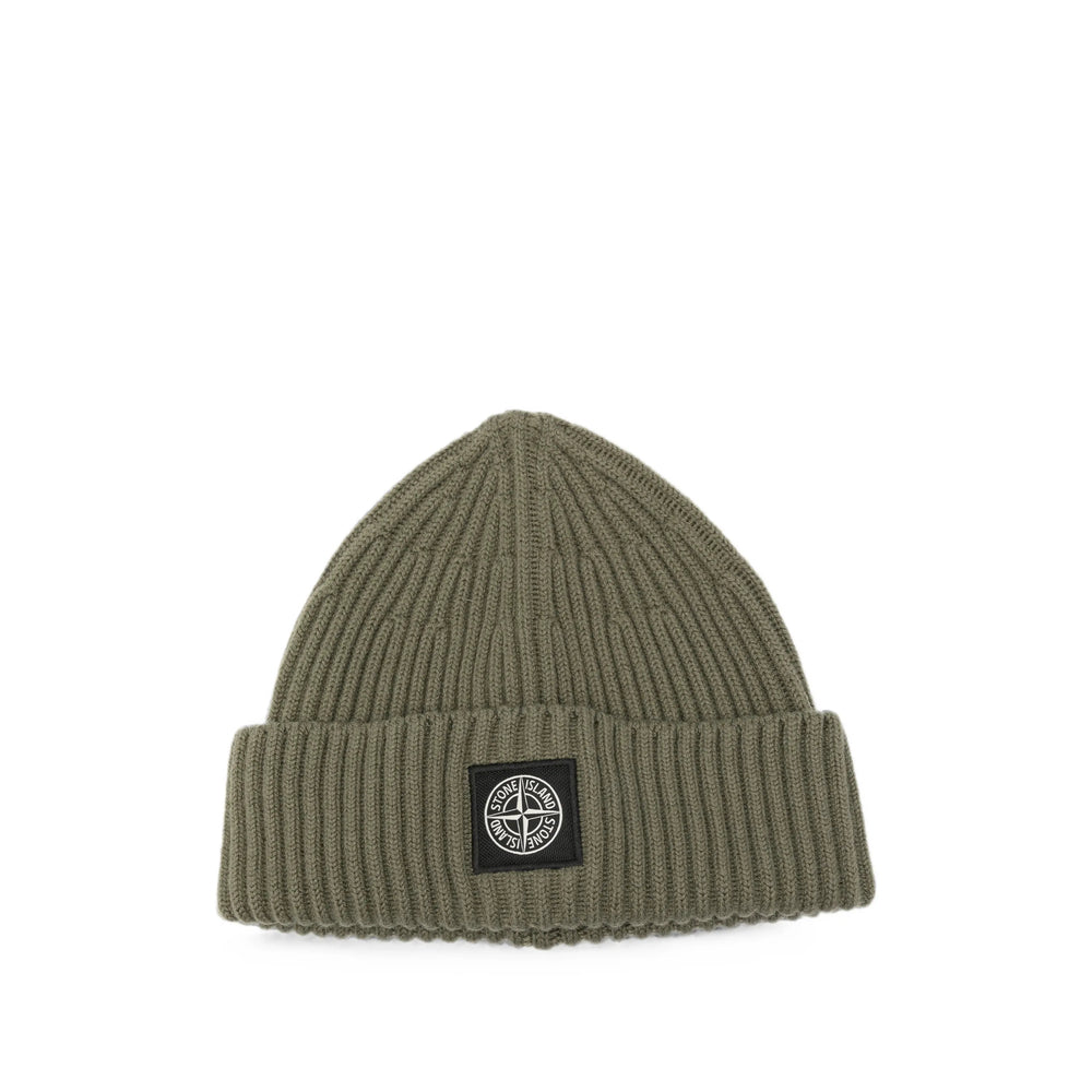 Stone Island Green Hats Men STONE ISLAND