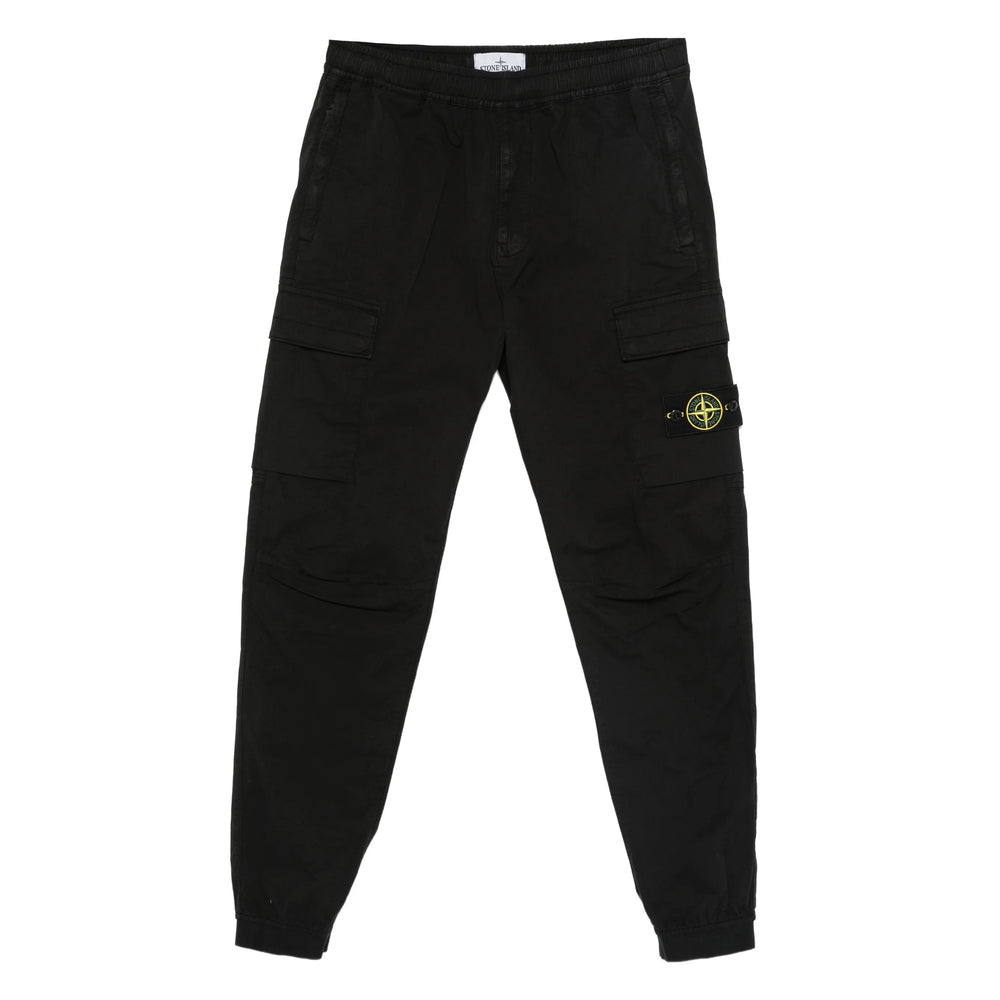 Stone Island Black Trousers - Tapered Trousers Men STONE ISLAND
