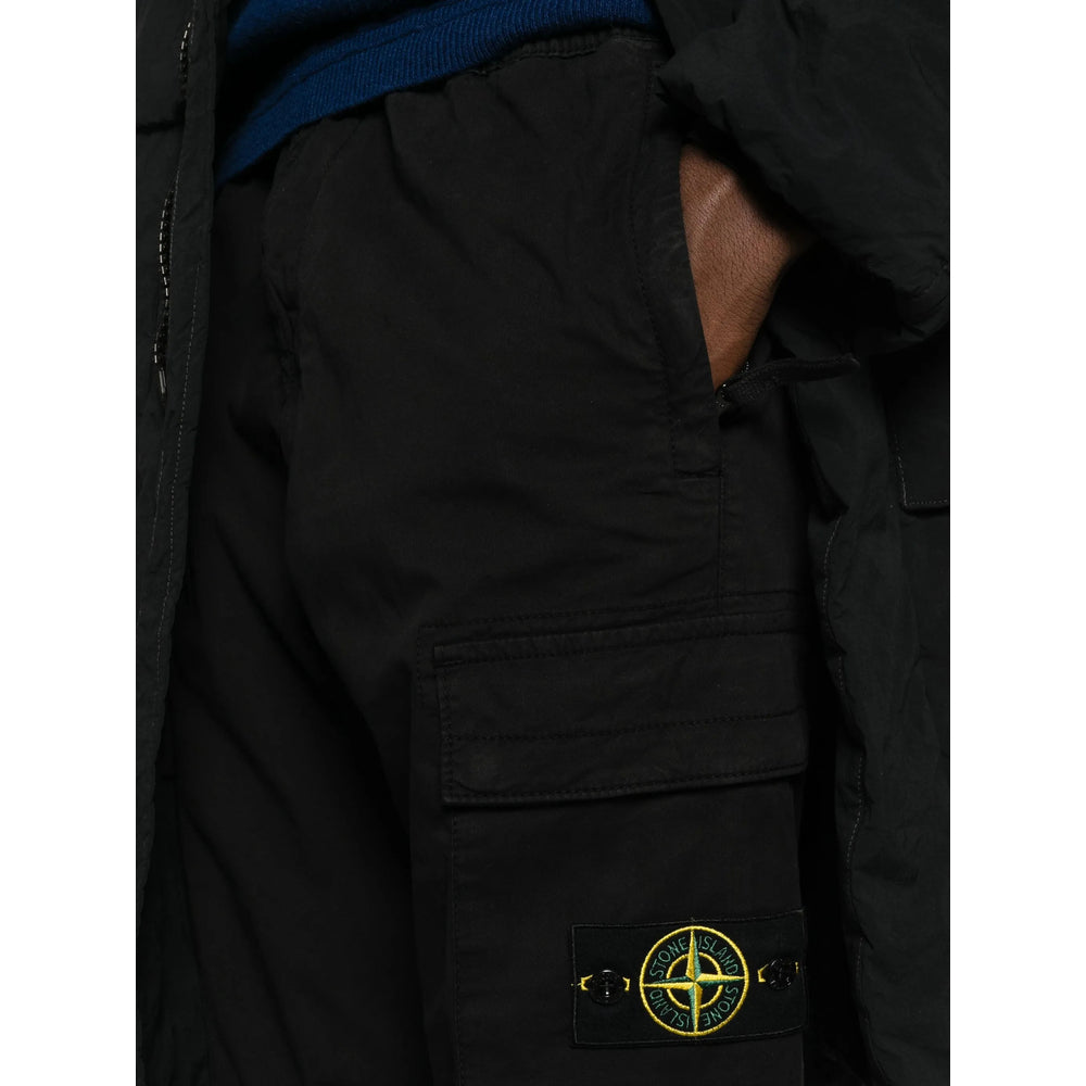 Stone Island Black Trousers - Tapered Trousers Men STONE ISLAND