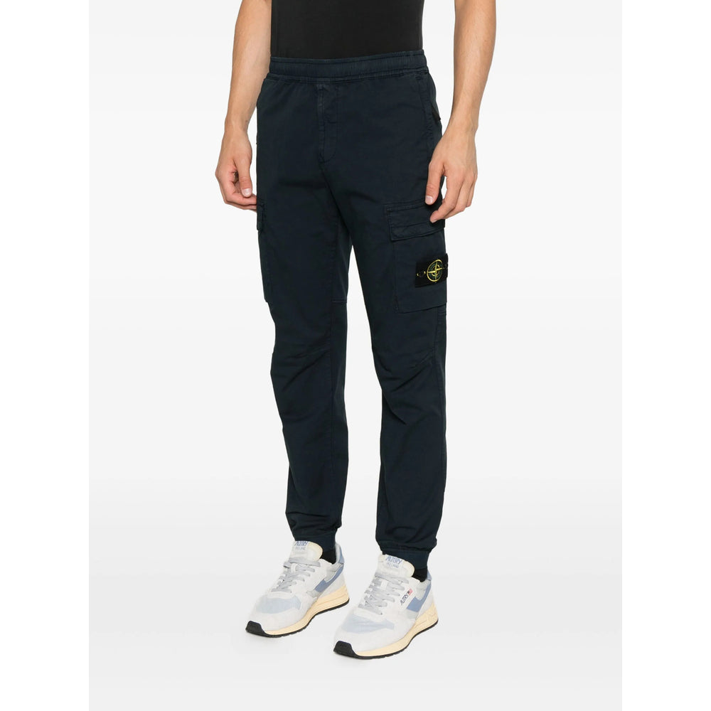 Stone Island Blue Trousers - Regular & Straight-Leg Trousers Men STONE ISLAND