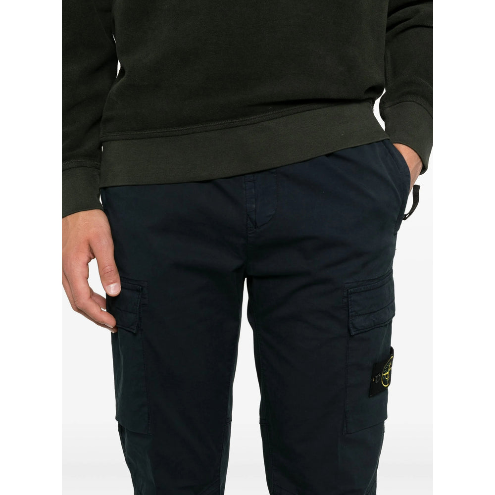 Stone Island Blue Trousers - Regular & Straight-Leg Trousers Men STONE ISLAND