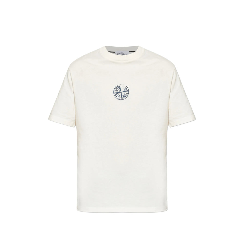 Stone Island White T-Shirts & Vests - T-Shirts Men STONE ISLAND