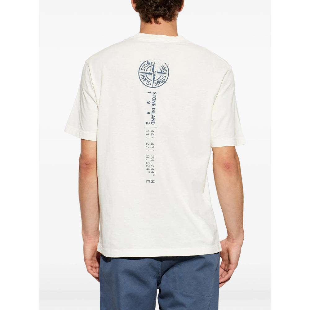 Stone Island White T-Shirts & Vests - T-Shirts Men STONE ISLAND