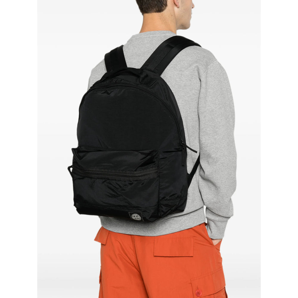 Stone Island Black Backpacks Men STONE ISLAND