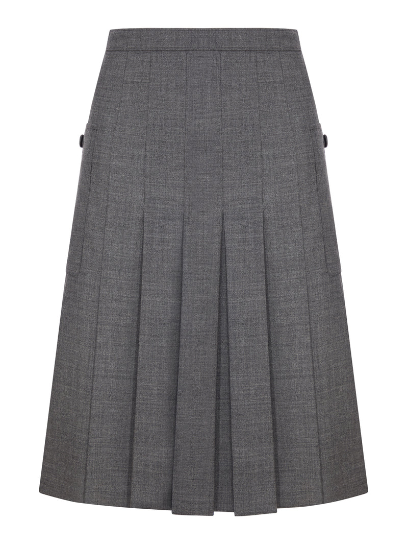 Prada Women Pleated Mat Skirt PRADA