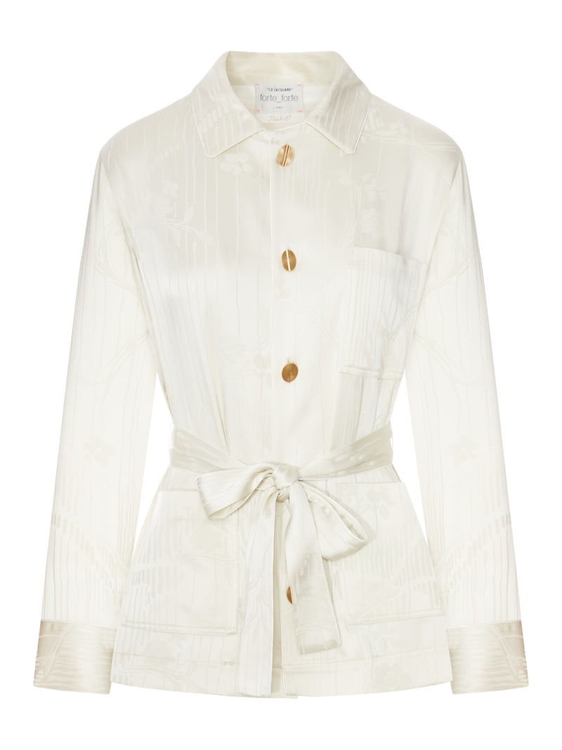 Forte Forte Women Jacquard Jacket With Waist Belt FORTE FORTE