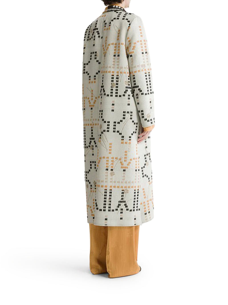 Forte Forte Women Long Embroidered Jacquard Coat FORTE FORTE