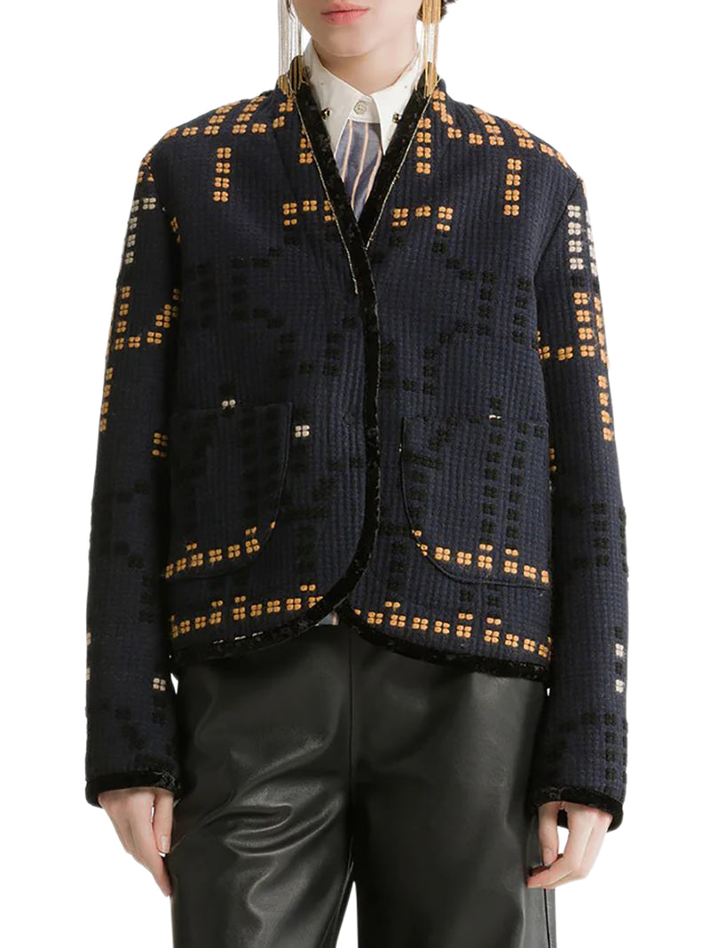Forte Forte Women Cropped Jacquard Jacket FORTE FORTE