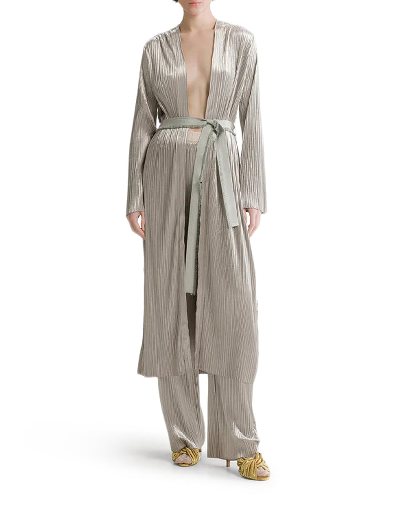 Forte Forte Women Velvet-Effect Pleated Jersey Robe FORTE FORTE