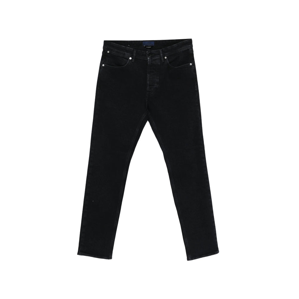 Stone Island Denim Black Denim - Slim-Fit Jeans Men Stone Island Denim