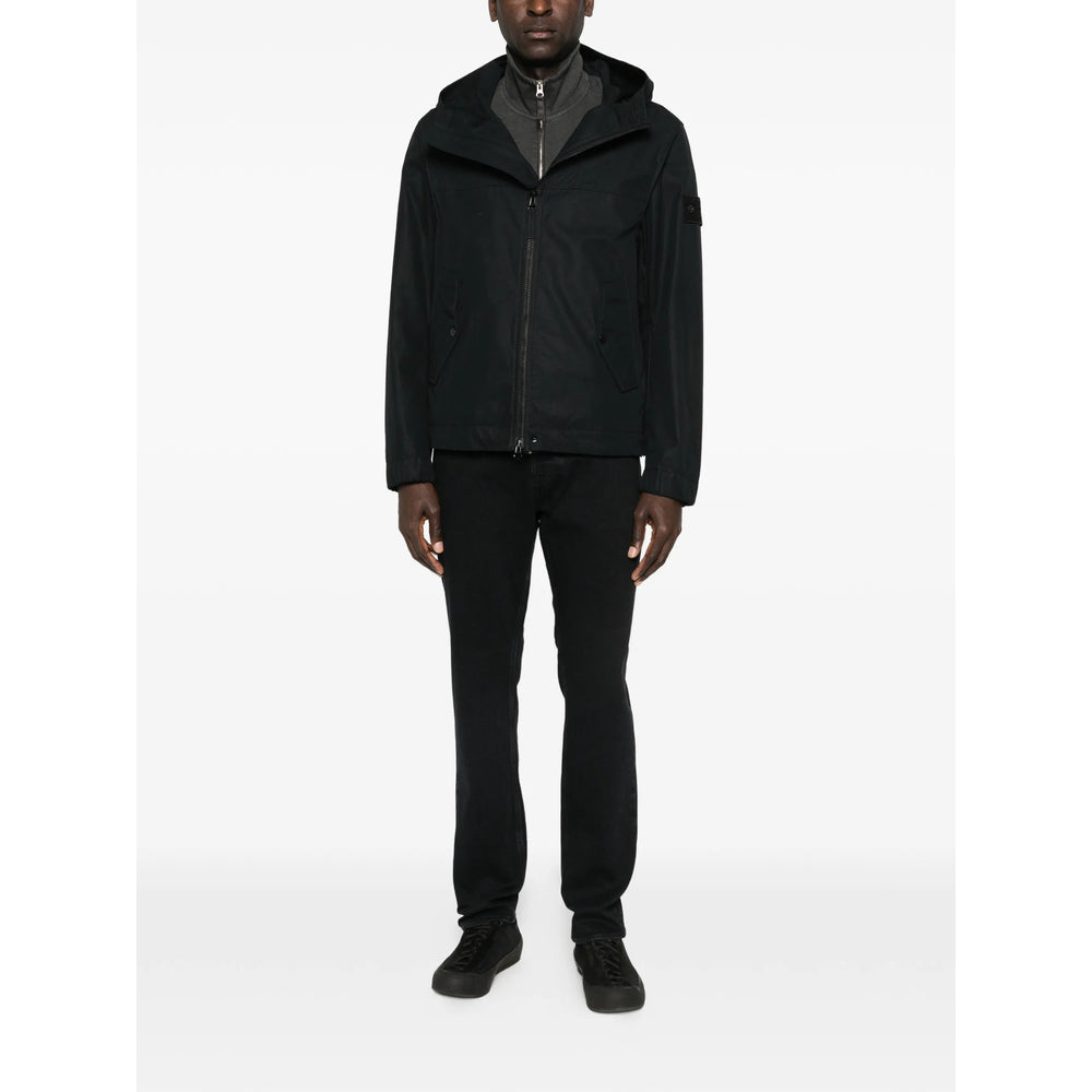 Stone Island Denim Black Denim - Slim-Fit Jeans Men Stone Island Denim