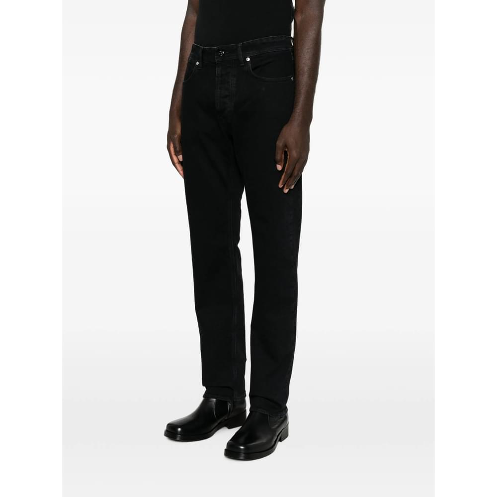 Stone Island Denim Black Denim - Slim-Fit Jeans Men Stone Island Denim