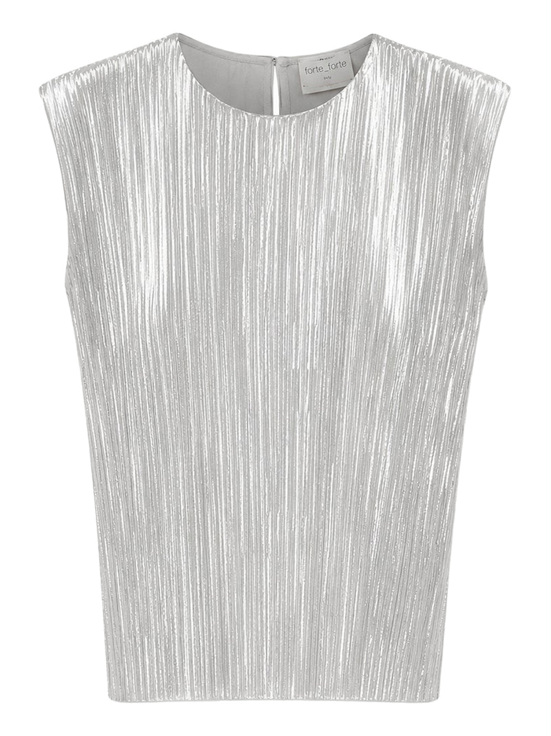 Forte Forte Women Sleeveless Top With Irregular Pleating FORTE FORTE