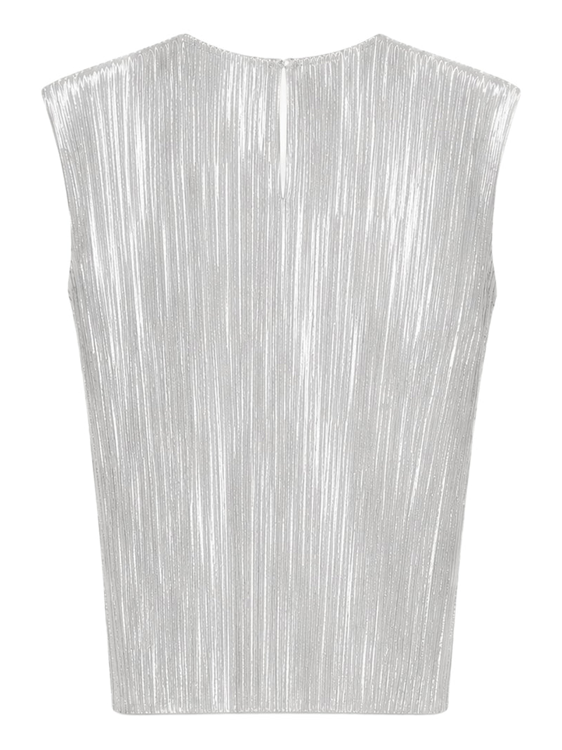 Forte Forte Women Sleeveless Top With Irregular Pleating FORTE FORTE