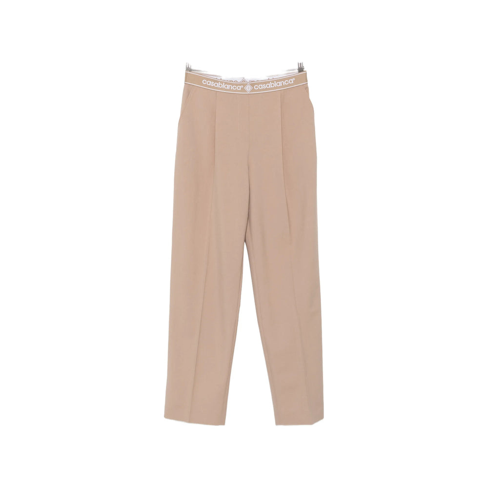 Casablanca Neutrals Trousers - Straight Trousers Women CASABLANCA