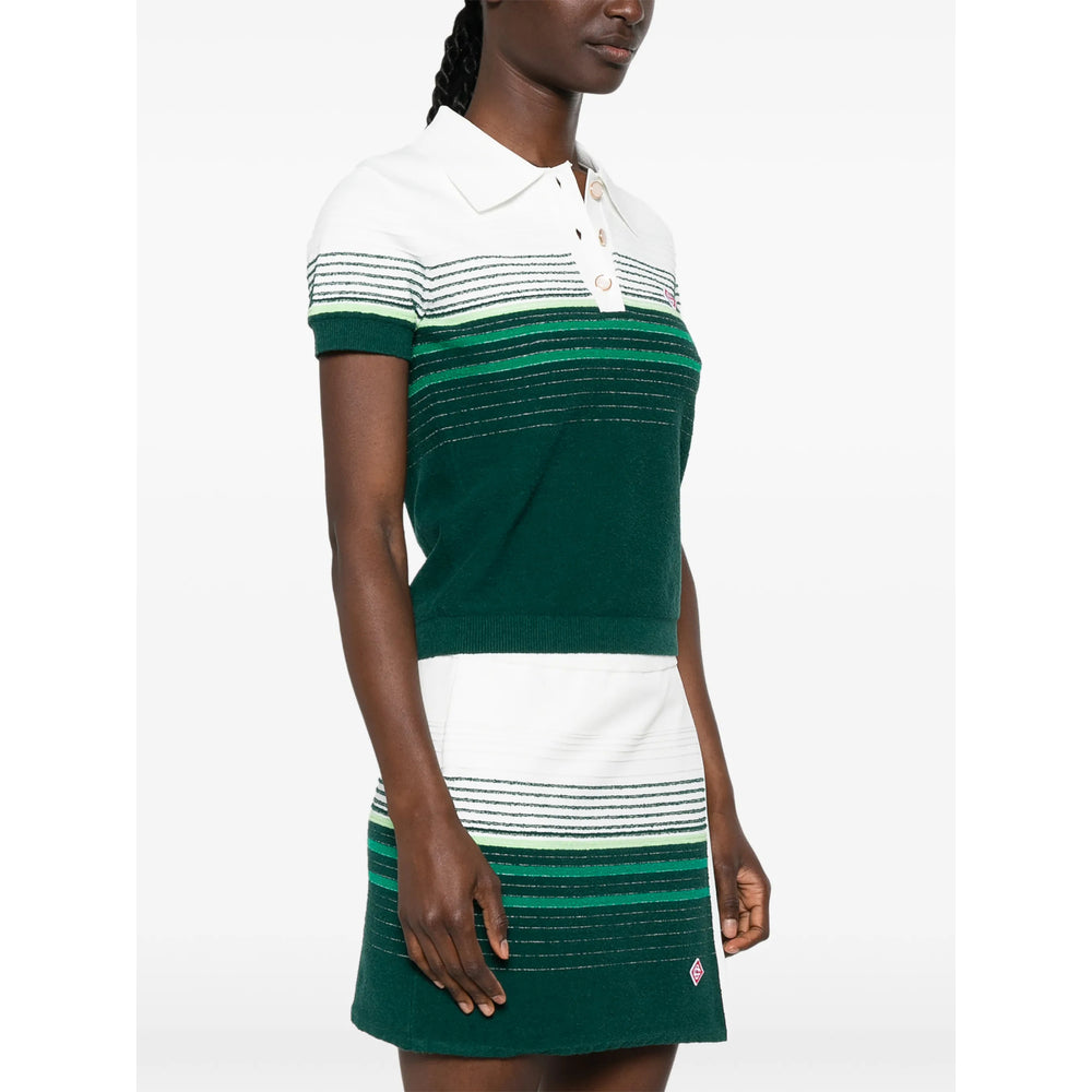 Casablanca Green Tops - Polo Tops Women CASABLANCA