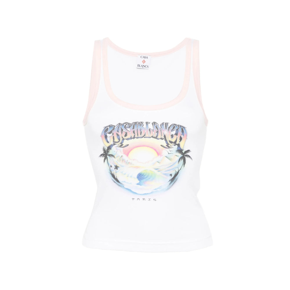 Casablanca White Tops - Vests & Tank Tops Women CASABLANCA