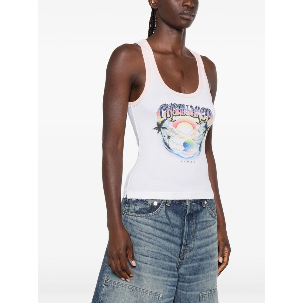 Casablanca White Tops - Vests & Tank Tops Women CASABLANCA