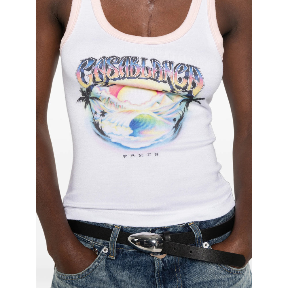 Casablanca White Tops - Vests & Tank Tops Women CASABLANCA