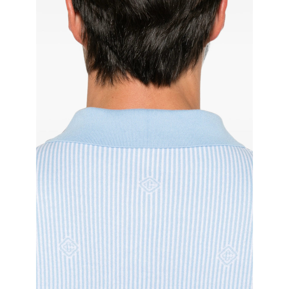 Casablanca Blue Polo Shirts Men CASABLANCA