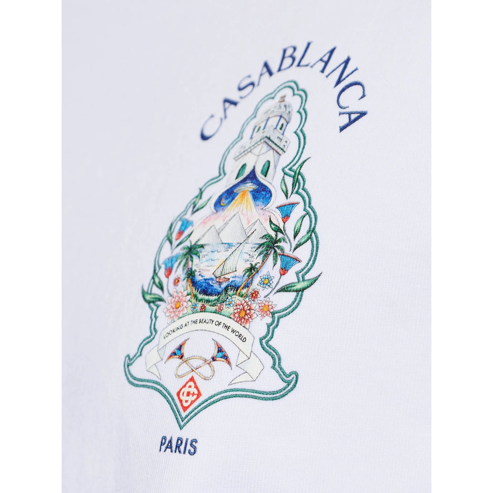 Casablanca White T-Shirts & Vests - T-Shirts Men CASABLANCA