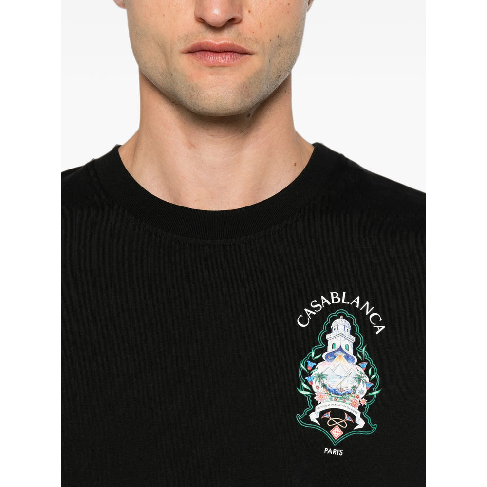 Casablanca Black T-Shirts & Vests - T-Shirts Men CASABLANCA