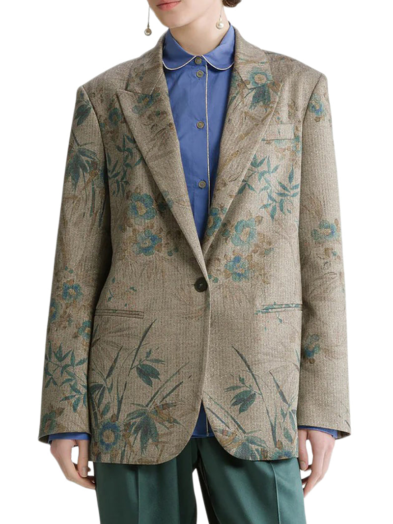 Forte Forte Women Single-Breasted Floral Print Blazer FORTE FORTE