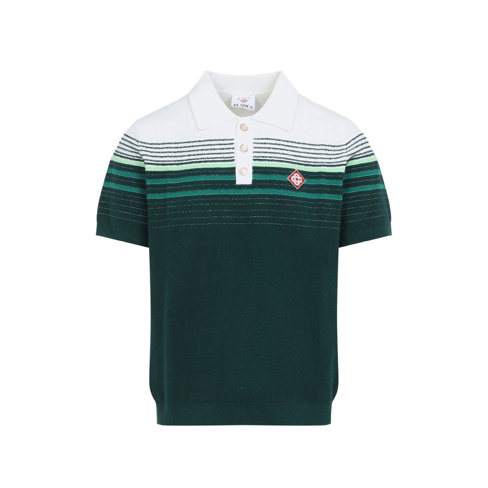 Casablanca Green Polo Shirts Men CASABLANCA