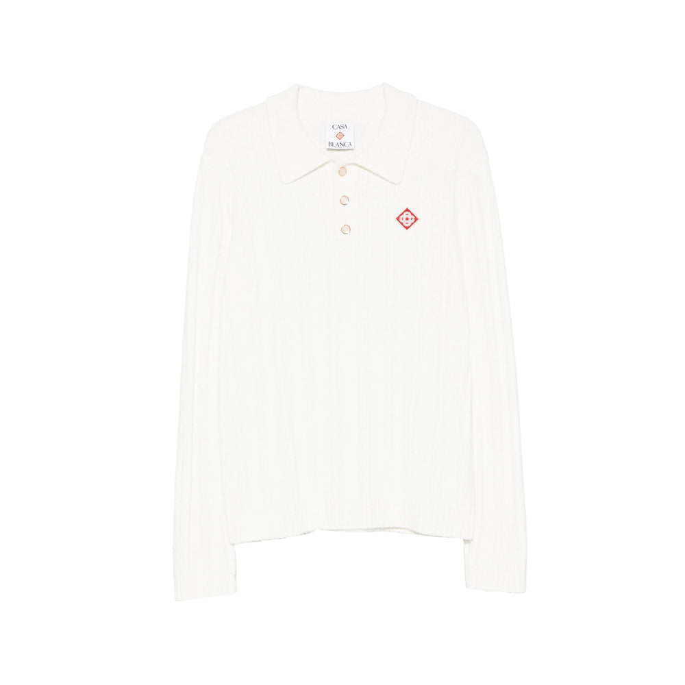 Casablanca White Polo Shirts Men CASABLANCA