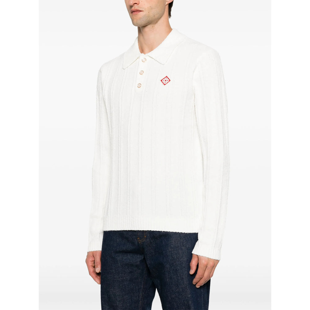 Casablanca White Polo Shirts Men CASABLANCA