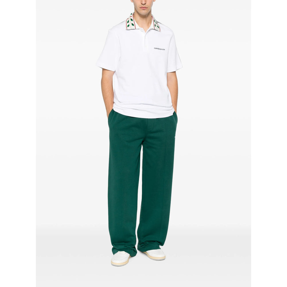 Casablanca White Polo Shirts Men CASABLANCA