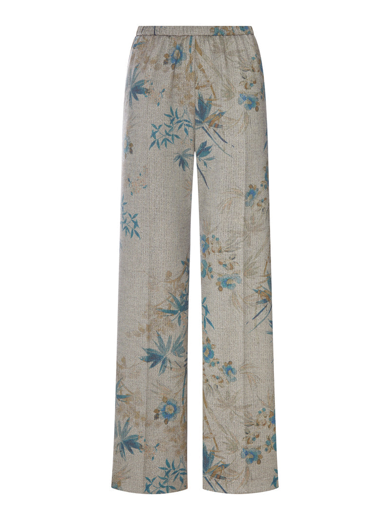 Forte Forte Women Floral Print Palazzo Trousers FORTE FORTE