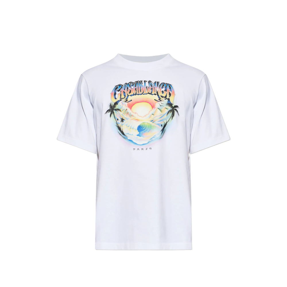 Casablanca White T-Shirts & Vests - T-Shirts Men CASABLANCA