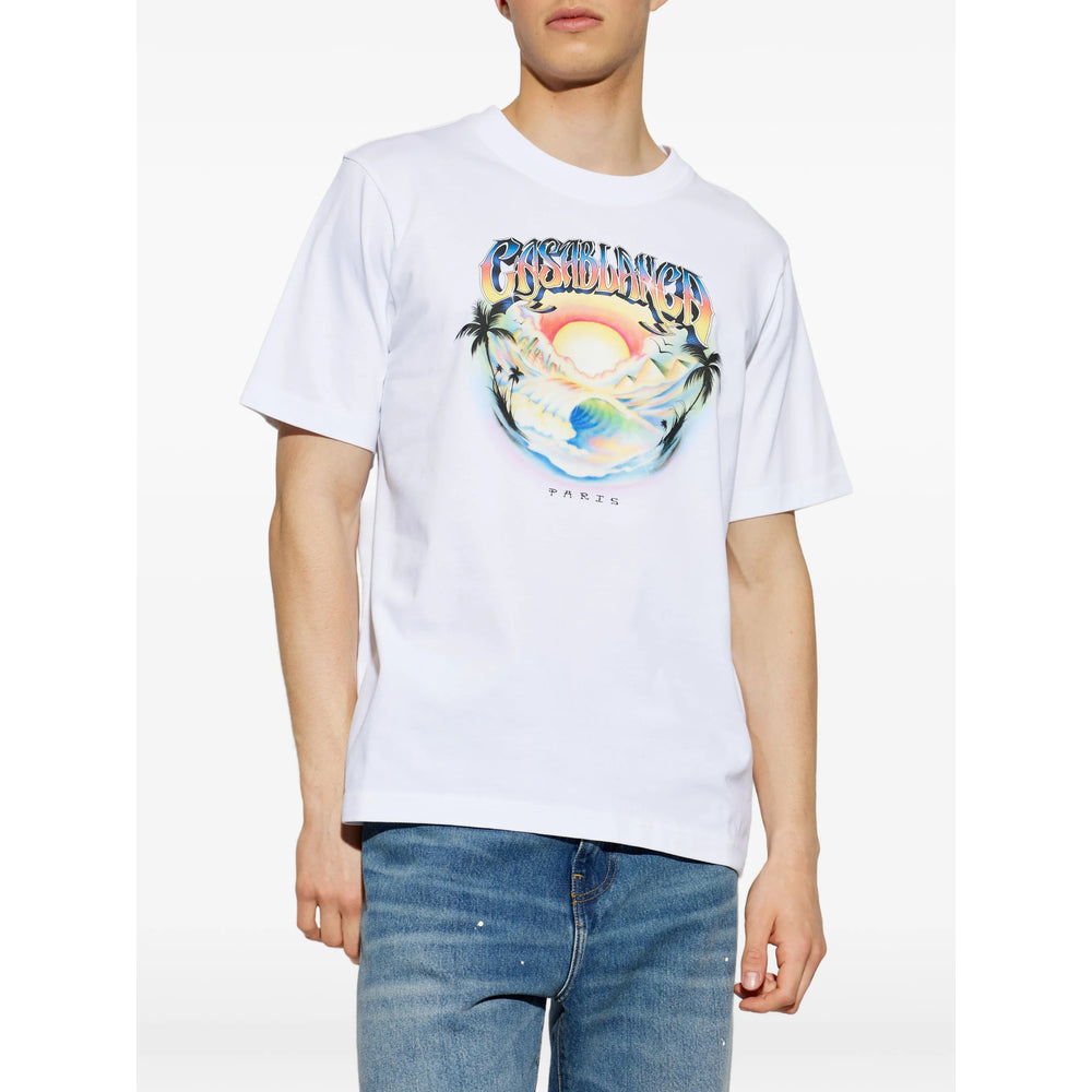 Casablanca White T-Shirts & Vests - T-Shirts Men CASABLANCA