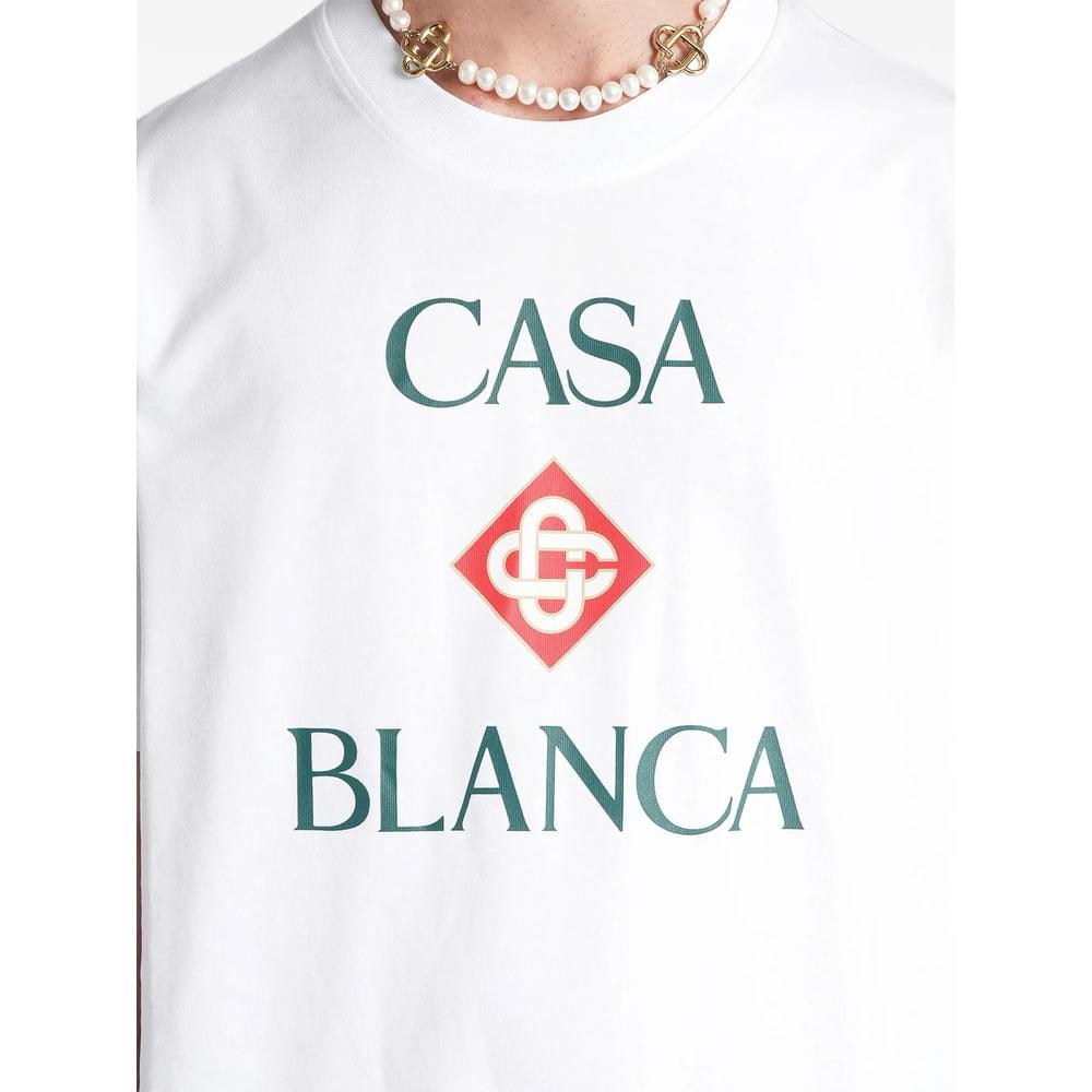 Casablanca White T-Shirts & Vests - T-Shirts Men CASABLANCA