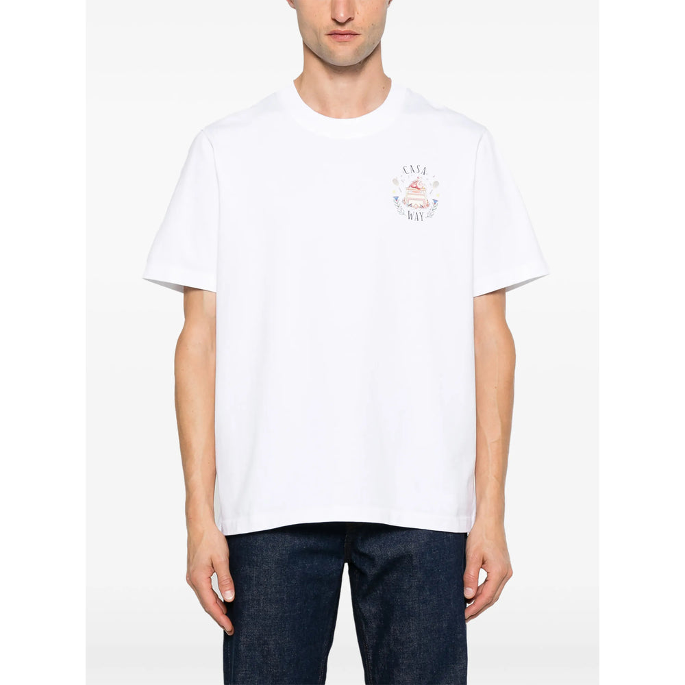 Casablanca White T-Shirts & Vests - T-Shirts Men CASABLANCA