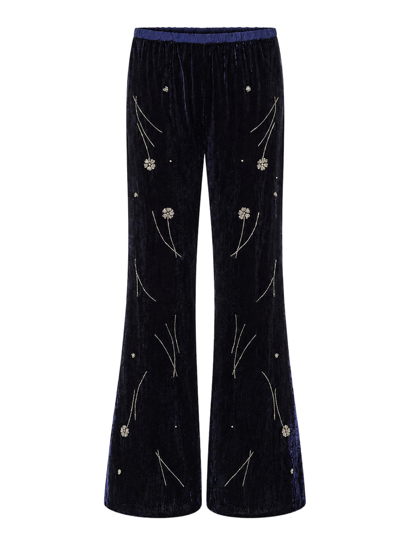 Forte Forte Women Embroidered Velvet Trousers FORTE FORTE