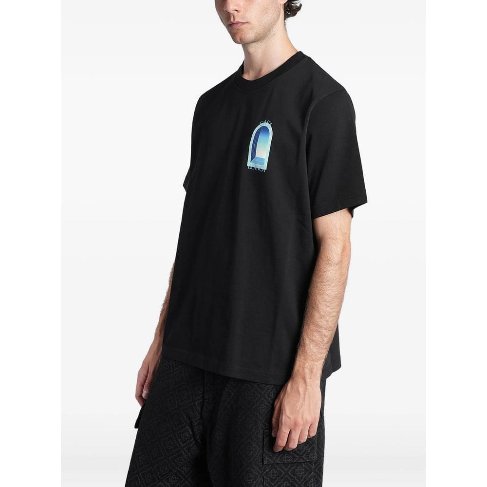 Casablanca Black T-Shirts & Vests - T-Shirts Men Men CASABLANCA